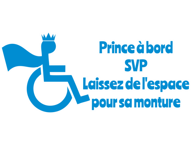 Autocollant Handicapé Prince - Signalétique