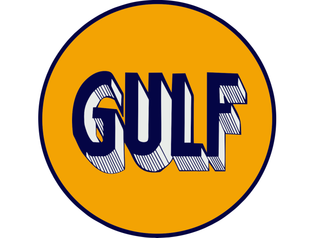 Autocollant Gulf 1920 - Lubrifiants