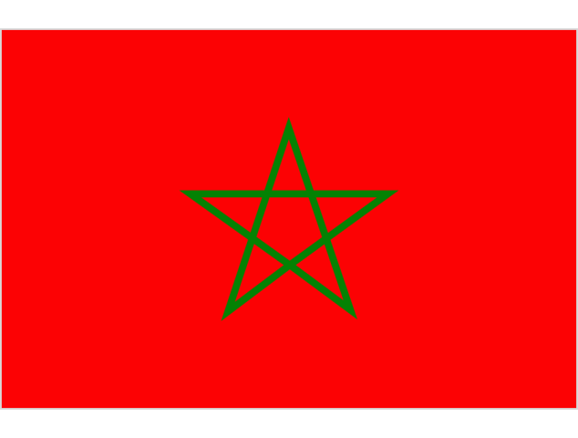 Autocollant Drapeau Maroc - Drapeaux