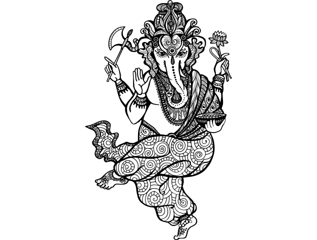 Autocollant Zen Ganesh 2 - Galets