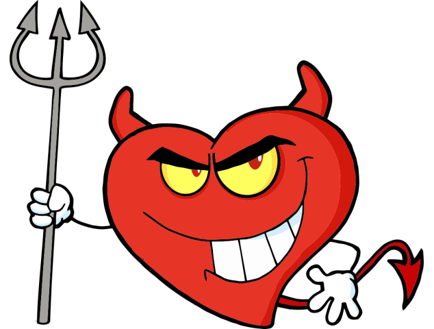 Autocollant Diable Cur - Diables et démons