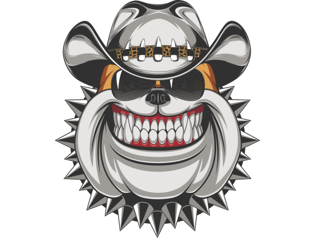 Autocollant Chien Cow Boy - Chiens