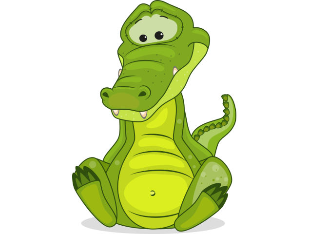Autocollant Mignon Crocodile - Stickers Enfants