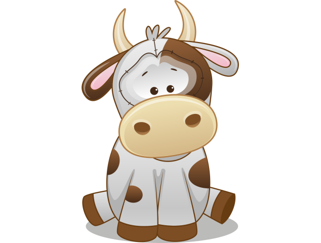 Autocollant Mignon Vache - Stickers Enfants