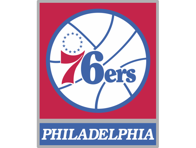 Autocollant Logo Nba Team Philadelphia - Logo NBA équipe Basket