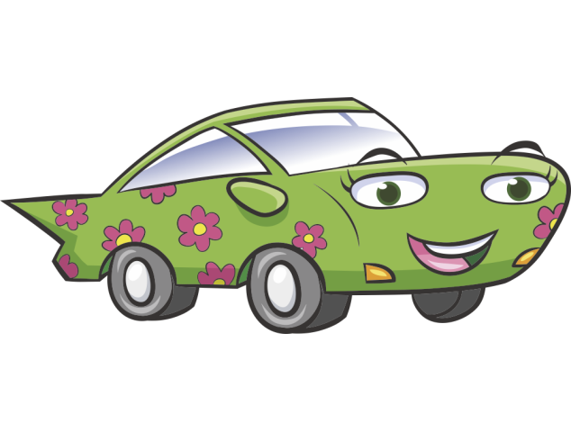 Autocollant Voiture Enfant Fleurs - Stickers Enfants