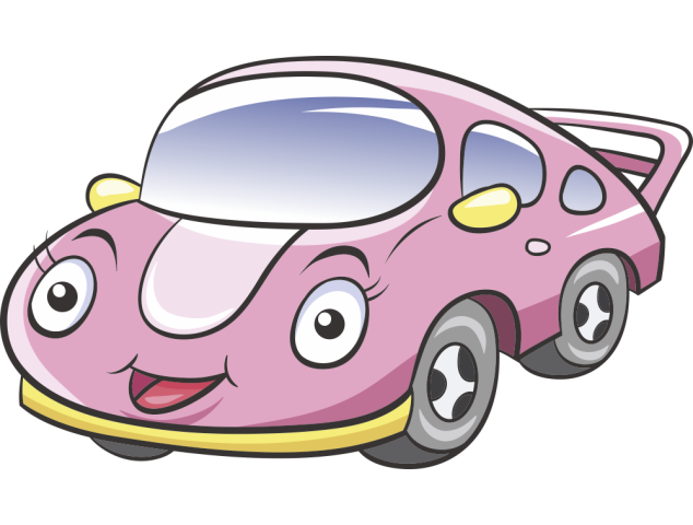 Autocollant Voiture Enfant Rose - Stickers Enfants