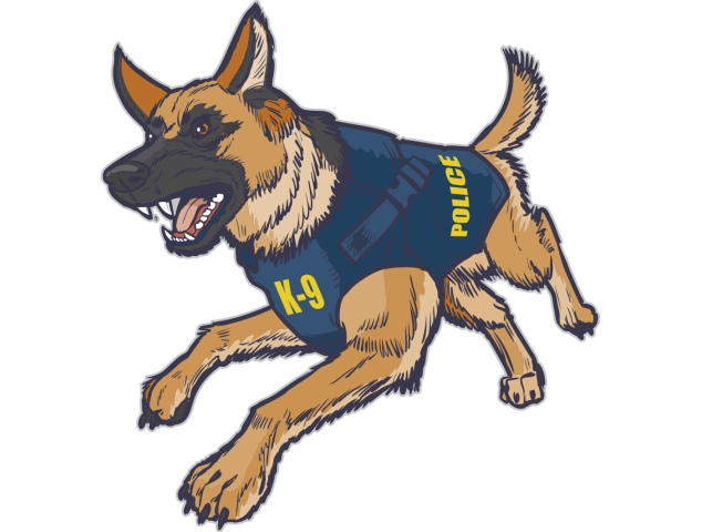 Autocollant Mascotte Chien Berger Allemand - Chiens