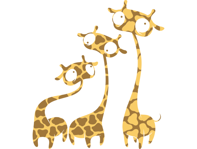 Autocollant Bd 12 Girafe - Autocollants