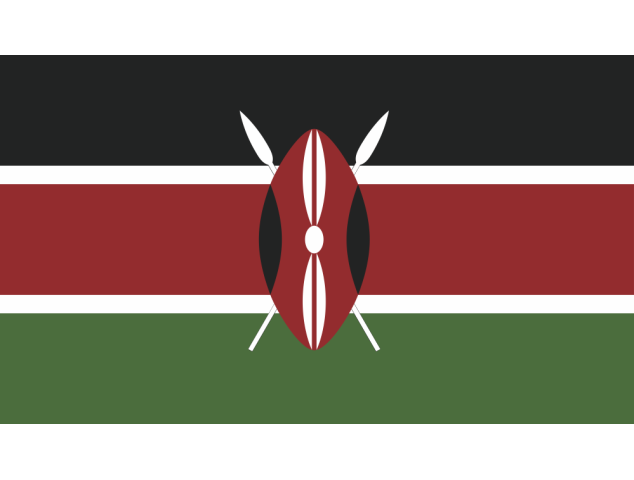 Autocollant Drapeau Kenya - Drapeaux