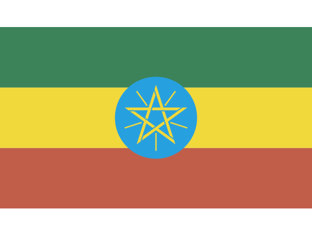 Autocollant Drapeau Ethiopie - Drapeaux
