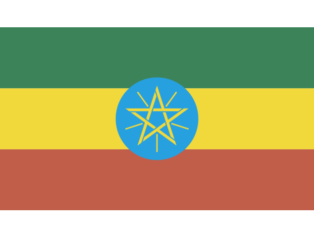 Autocollant Drapeau Ethiopie - Drapeaux