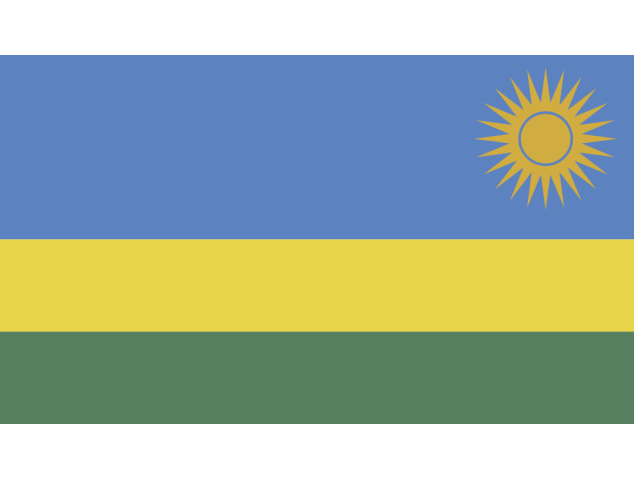 Autocollant Drapeau Rwanda - Drapeaux