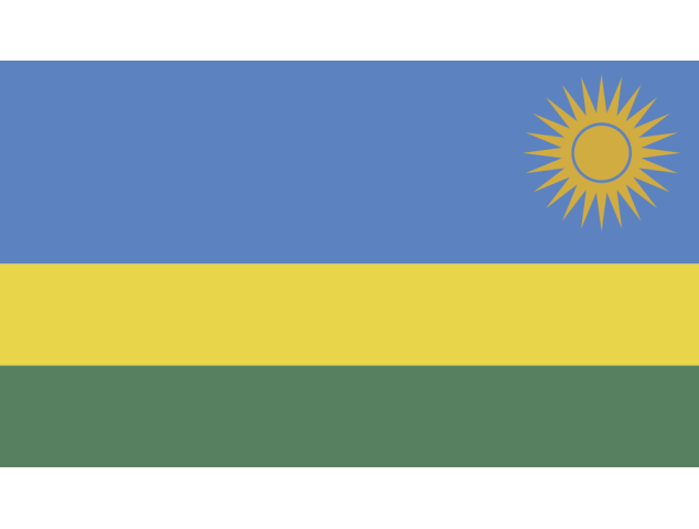 Autocollant Drapeau Rwanda - Drapeaux