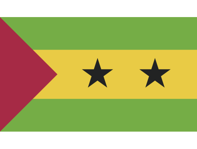 Autocollant Drapeau Sao Tomé - Drapeaux