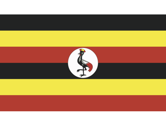 Autocollant Drapeau Ouganda - Drapeaux