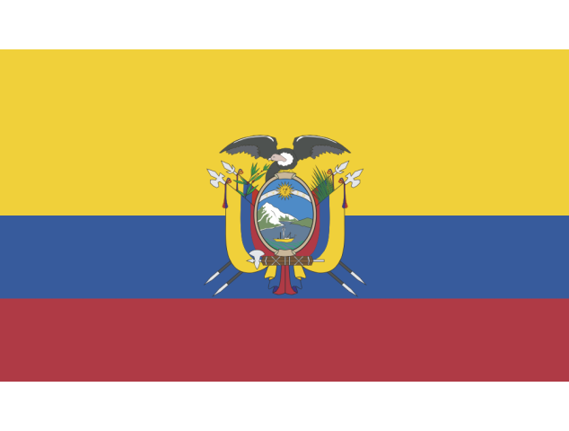 Autocollant Drapeau Equateur - Drapeaux