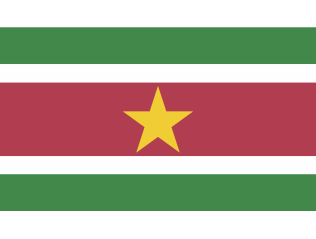 Autocollant Drapeau Suriname - Drapeaux