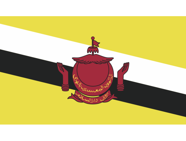 Autocollant Drapeau Brunei - Drapeaux