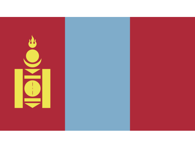 Autocollant Drapeau Mongolie - Drapeaux