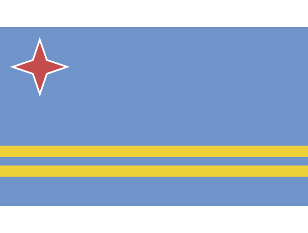 Autocollant Drapeau Aruba - Drapeaux