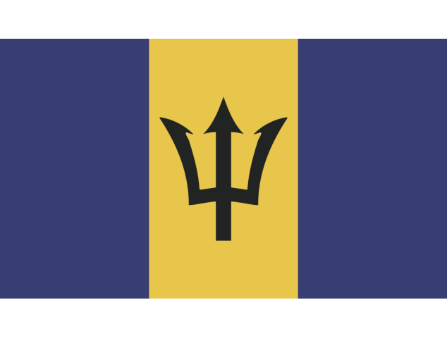 Autocollant Drapeau Barbade - Drapeaux