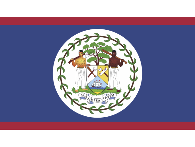 Autocollant Drapeau Belize - Drapeaux