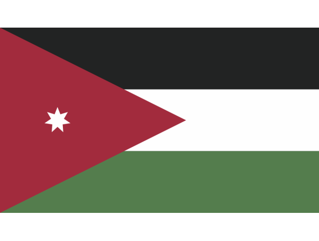 Autocollant Drapeau Jordanie - Drapeaux