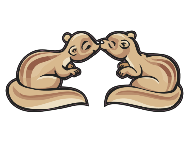 ecureuil content - Stickers Enfants