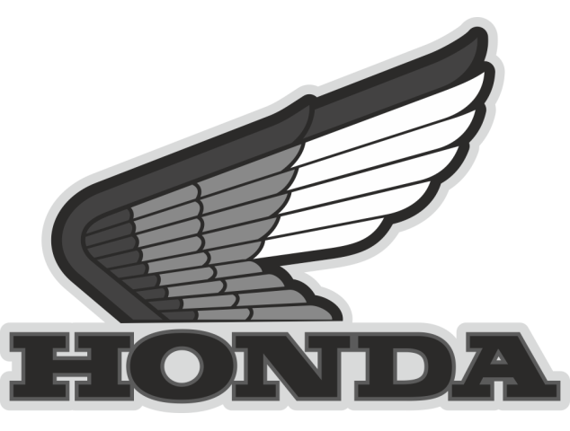 Autocollant Honda Moto Gris 2 - Stickers Honda