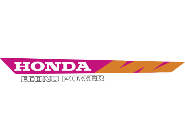 Autocollant Honda Moto Econo Power Gauche - Stickers Honda