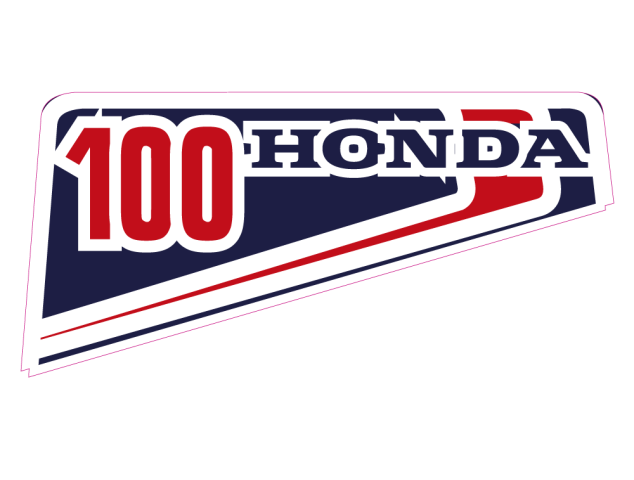 autocollant HONDA_100_DROITE - Stickers Honda