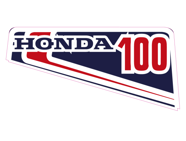 autocollant HONDA_100_GAUCHE - Stickers Honda