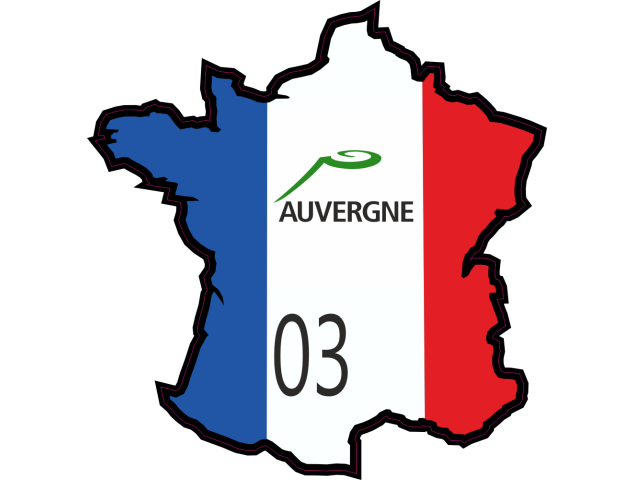 Stickers Allier ( Auvergne ) - Autocollants Regions