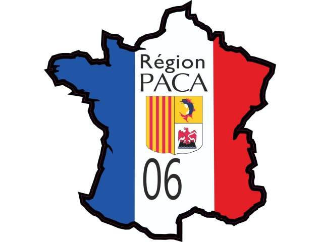 Stickers Alpes Maritimes (PACA) - Autocollants Regions