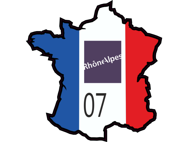 Stickers Ardeche (Rhone Alpes) - Autocollants Regions