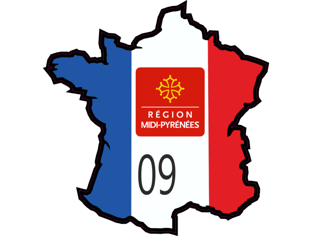 Stickers Ariege (Midi-Pyrenees) - Autocollants Regions