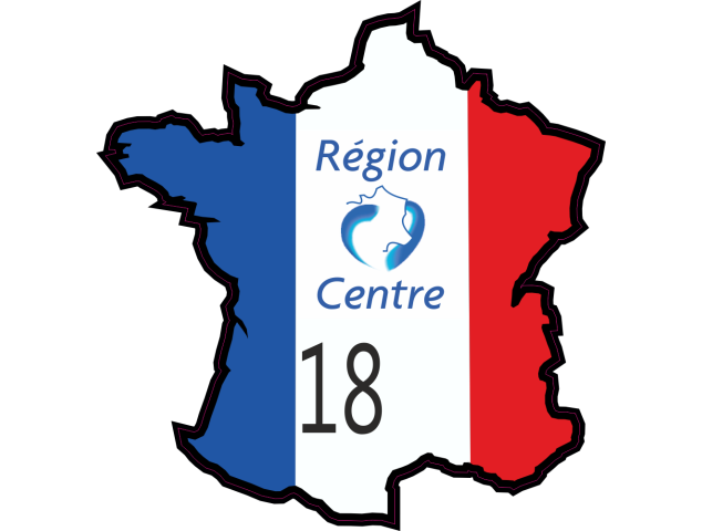 Stickers Cher (Centre) - Autocollants Regions