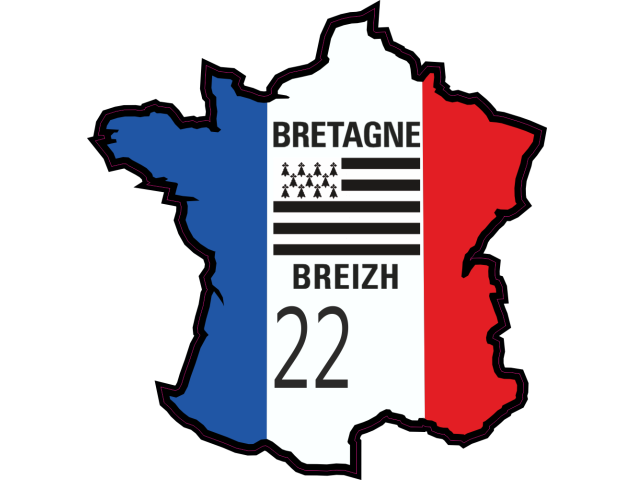 Stickers Cotes d'Armor (Bretagne) - Autocollants Regions