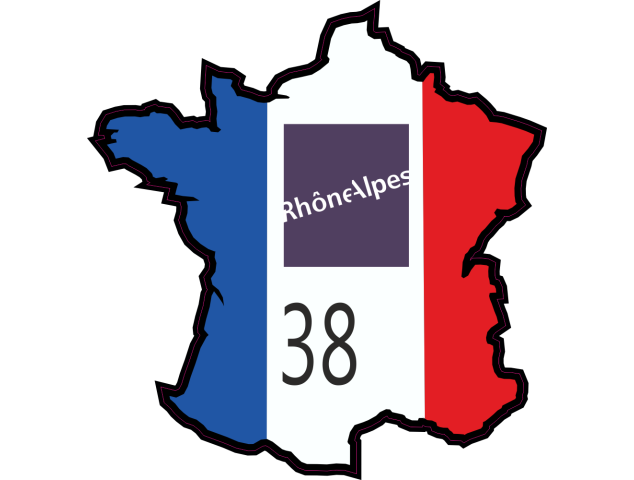 Stickers Isere (Rhone Alpes) - Autocollants Regions