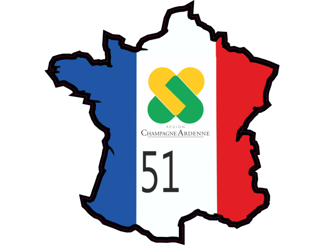 Stickers Marne (Champagne Ardennes) - Autocollants Regions