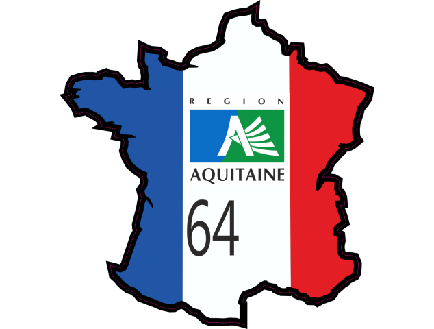 Stickers Pyrenees Atlantiques ( Aquitaine ) - Autocollants Regions