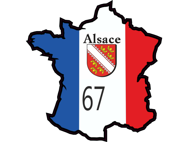 Stickers Bas-Rhin (Alsace) - Autocollants Regions