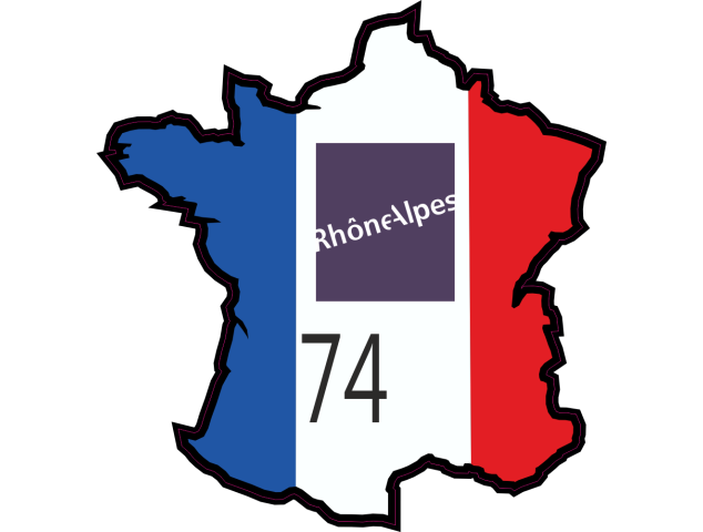 Stickers Haute Savoie (Rhone Alpes) - Autocollants Regions