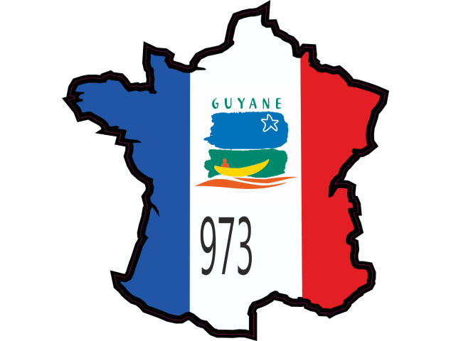 Stickers Guyane - Autocollants Regions