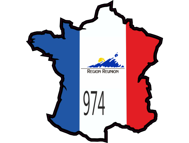 Stickers La Reunion - Autocollants Regions