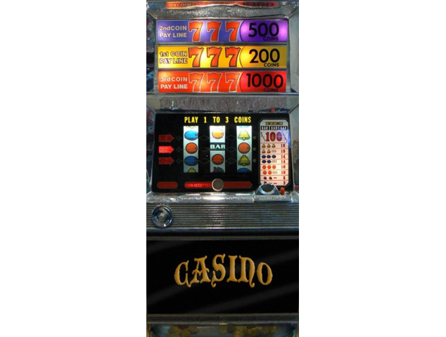 Machine A Sous Casino - Stickers Porte