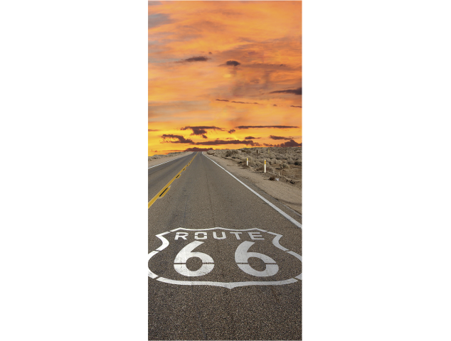 Route 66 2 - Stickers Porte