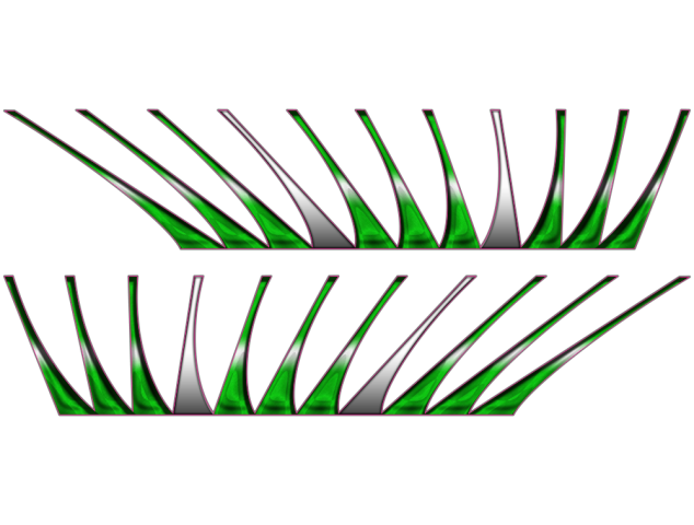 Autocollant Cils Vert - Flaming Flamme