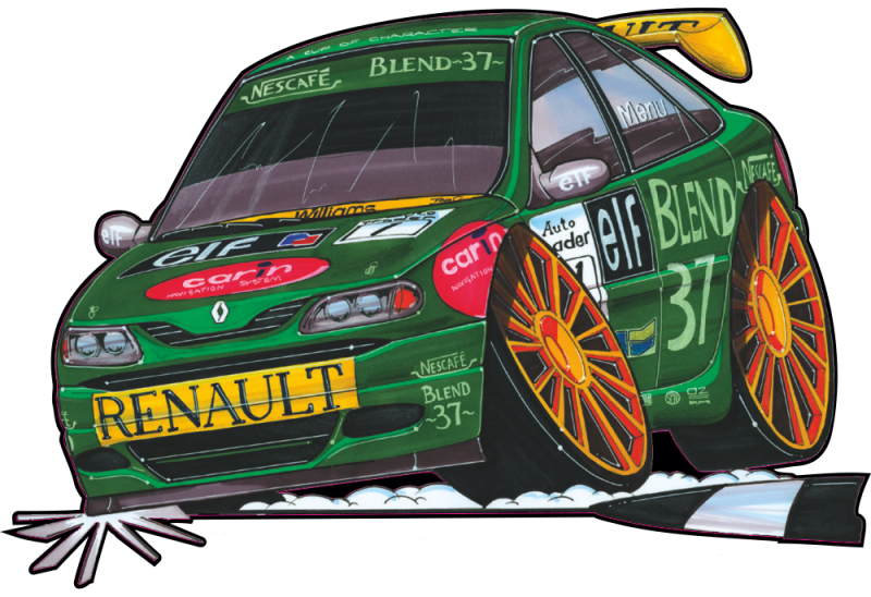 Autocollant 044-Renault Laguna BTCC | Autocollants-Stickers